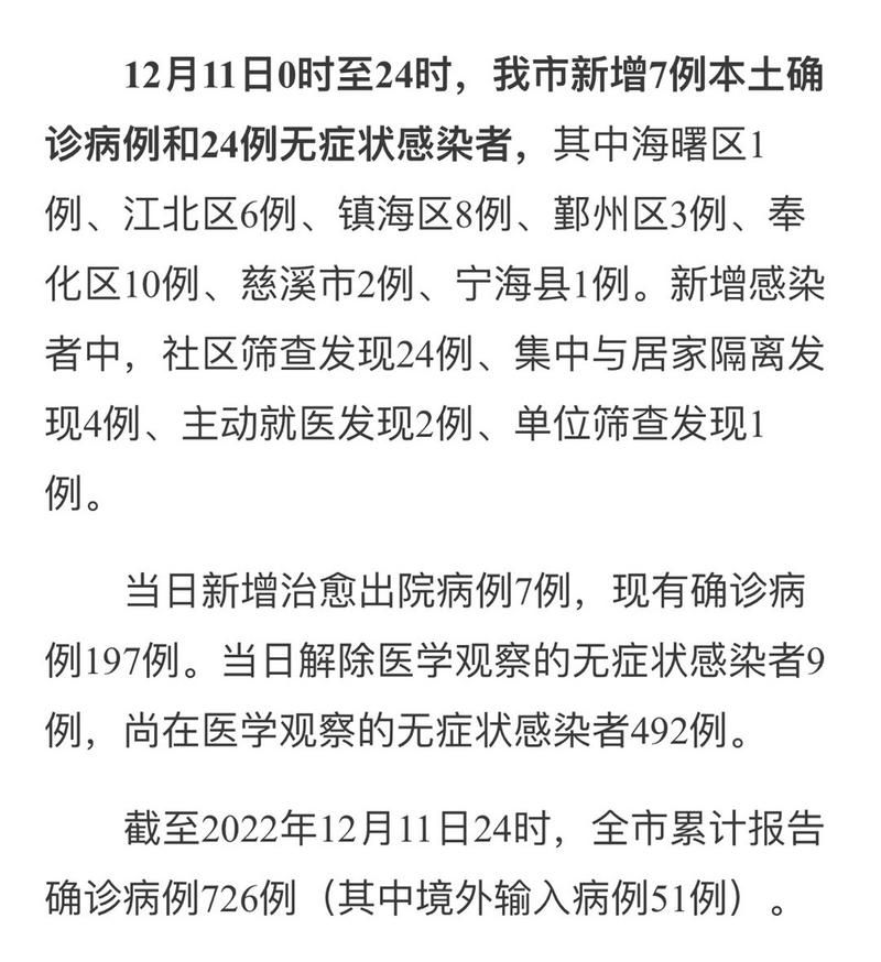 镇海区新增1例无症状感染者  镇海区疫情防控最新通报