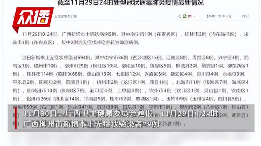 31省新增本土12例(31省新增本土8例)，柳州疫情引关注！