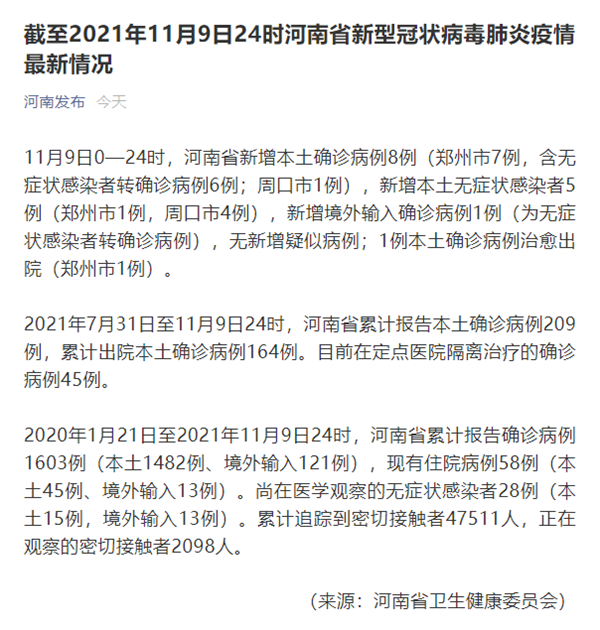 31省新增本土11例(31省新增本土9例)，光山县疫情引关注